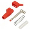 Złącze laboratoryjne bananowe 4mm wtyk 19A 600V czerwony 66.9327-22