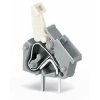 PCB terminal, 1 pole, pitch 5 mm, AWG 28-12, 24 A, cage clamp, black, 256-748