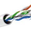 CAT 6 kabel sieciowy, U/UTP, biały - Długość kabla 100 m