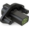 Device plug, 4 pole, crimp connection, latch locking, straight, AT04-4P-PM12