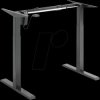 EO0029 Electrically adjustable sit-stand desk frame, 1 motor, black