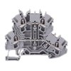 2002-2201 WAGO Grey 4-Way DIN Rail Mount Double Deck Terminal Block 4mm² 24A