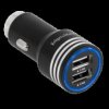 Zasilacz, ładowarka, gniazdo USB 2x2,4A, samochodowa; Kruger&Matz 0212