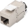 Keystone socket, RJ45, 8 pole, 8P8C, Cat 6A, LSA, panel mounting, DN-93617