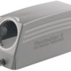 Grommet housing, size B24, die-cast aluminum, PG29, angled, longitudinal bow locking, IP65, 1662410000