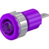 Gniazdo bananowe Gniazdo Śruba Fioletowy 24A Staubli rozmiar 4 mm