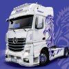 Modelu samochodu ciężarowego do sklejania Italeri MB Actros MP4 Show GigaSpace 3935 1:24