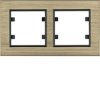 Lumina passion Ramka 2-krotna pozioma aluminium mosiądz WL9224