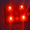 MODUŁ 12V LED FLUX 4 32x36mm RED