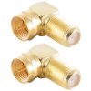 Shiverpeaks BS15-301614 F Adapter Angled Gold-Plated 2 piece(s)