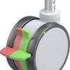 Blickle 935686 LKDGH-PATH 125K-RIFI-ELS-ZA55 Podwójna rolka z tworzywa sztucznego Średnica koła: 125 mm Maksymalne obcią