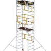 MUNK Günzburger Steigtechnik 125111 Powłoka aluminiowa, aluminium Rusztowanie na kółkach Maksymalna wysokość robocza: 6.