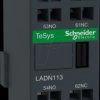 LADN113 Auxiliary switch block, TeSys D, 1 NC, 1 NO, spring-loaded conne