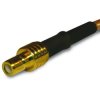SMB jack 50 Ω, RG-174, RG-188, RG-316, LMR-100A, Belden 7805A, RG-174LL, solder connection, straight, 142189