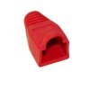 Osłonka wtyku RJ45 z odgiętką (10szt) czerwona /1190