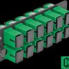 66926 Fiber Optic Adapter Panel, 12 Port, SC Simplex APC, green