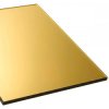 Plexi lustrzana złota 3mm formatka 300×200mm 30×20cm – akryl do obróbki laserowej