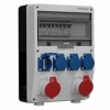 Rozdzielnica budowlana TD-S hermetyczna IP44 Wyposażona + 2x 16A/5P + 4x230V/2P+Z Schuko DOKTORVOLT DV-2008-D