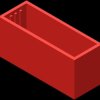 ABS enclosure, (L x W x H) 40 x 15 x 19 mm, red (RAL 3020), S38.24