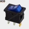 Przeł. podśw. mały AC niebieski 3pin