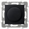 Ściemniacz naciskowo-obrotowy SZAFIR do obciążenia żarowego, halogenowego oraz LED czarny OSPEL ŁP-8ZL2/m/33