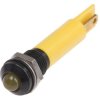 Lampka kontrolna do montażu panelowego 110V ac, Żółta 8mm LED Końcówka lutownicza RS PRO