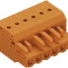 Socket header, 2 pole, pitch 5.08 mm, angled, orange, 2231-302/026-000