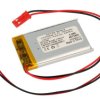 Akumulator; Li-Po; LP703048; 3,7V; 1000mAh; 7x30x48mm; Zabezpieczenie PCM; konektor+ gniazdo 2,54*2piny; AKYGA; RoHS