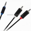 Jack 3,5- 2x RCA 3m Cabletech standard