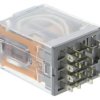 Przekaźnik mocy 24V ac 4PDT Releco, Wciskane 174Ω Szybkie łączenie