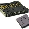 Złącze; do kart; SD; MS; MMC; AIO3X-12201BT00; 22 tory; powierzchniowy (SMD); poziome; złocone; 0,5A; 100V; Kingfont; RoHS
