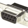 Złącze D-Sub 9-pinowe Żeński Proste Montaż na kablu