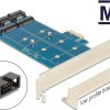 89374 Converter PCIe x1 > 2x M.2 NGFF