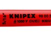 Klucz otwarty Klucz płaski Nie Knipex długość 108 mm Stal chromowo-wanadowa, VDE 1000V