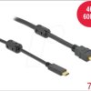 85973 Cable, USB-C > HDMI, 4K 60Hz, active, DP Alt, ma./ma. 7 m
