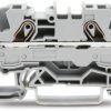 2-wire feed-through terminal, spring-clamp connection, 0.5-10 mm², 2 pole, 41 A, 8 kV, gray, 2006-1201