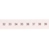 Oznacznik Do Złącz Szynowych, Opisówka Zb 6 Numerowana Od 31-40 Kolor Biały...
