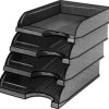 ESD tray, without drawers, black, (L x W x D) 330 x 240 x 60 mm, C-199 975