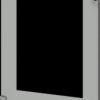 Compartment door, rectangular, sheet steel, (W x H x D) 600 x 800 x 25 mm, light gray, for built-in installation devices, 8PQ208