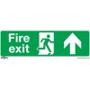 Worksafe SS28V1 Safety Sign Fire Exit (Up) - Self-Adhesive Vinyl