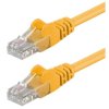 Patchcord Cat6 UTP 100 CU żółty /0,3 m/