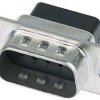 D-Sub plug, 9 pole, standard, equipped, straight, wire-wrap, 09670095616