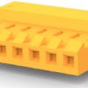 Socket housing, 7 pole, pitch 3.96 mm, straight, orange, 3-640426-7