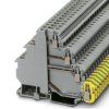 Kostka zaciskowa na szynie DIN Phoenix Contact poziomy: Poczwórny 24 → 12AWGŚruba VIOK 1.5-3D/PE 24A 400 V