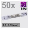TRU COMPONENTS TC-12888396 Złącze doczołowe T24C004, z pełną izolacją , 0.2 - 0.35 mm², 26 mm, 50 szt.