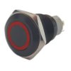 Przycisk wandaloodporny PBWB-16AP bistabilny czerwone podświetlenie 12V