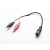 Gniazdo DC 2.1/5.5mm z krokodyl. na przewodzie L-35mm