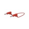 Stäubli 669407-20022 XZG425 connection cable red, 4mm plugs, PVC insulation