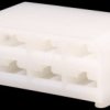Housing for flat connector sleeves, 8-pin