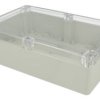 Obudowa; uniwersalna; ZP210.140.60JpH-TM; ABS / poliwęglan; 140mm; 210mm; 60mm; jasnoszary; hermetyczna; panel przezroczysty; z